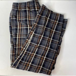 Wind River Mens Large Brown Checkered Pyjama Pants